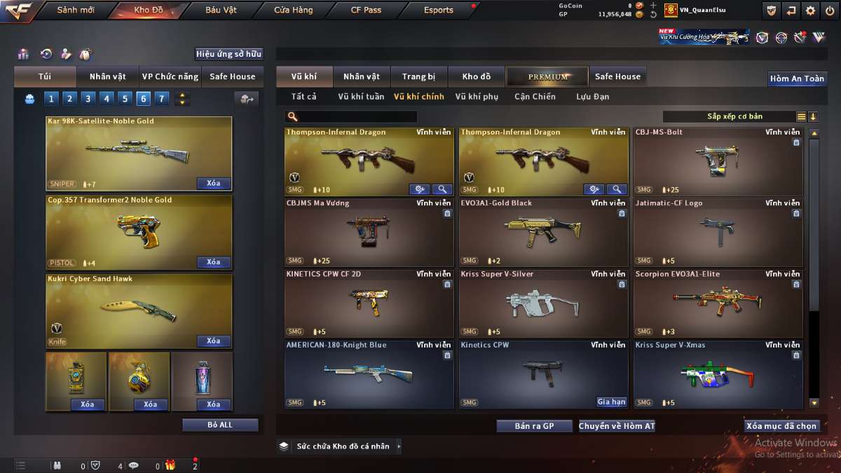 shop acc cf uy tin gia re